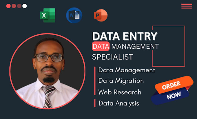 be your virtual assistant for data entry, copy paste