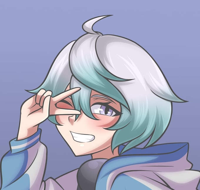 draw anime art for your characters , only head
