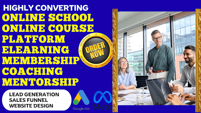 generate online course platform e learning membership leads and build website
