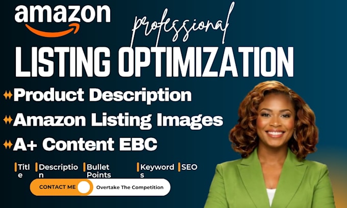 write amazon listing SEO product description amazon product listing optimization