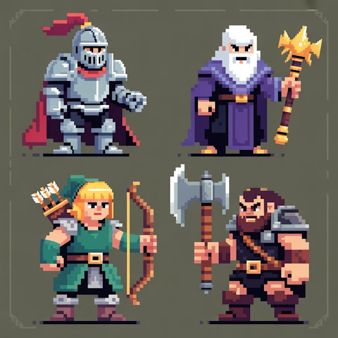 create 2d game characters