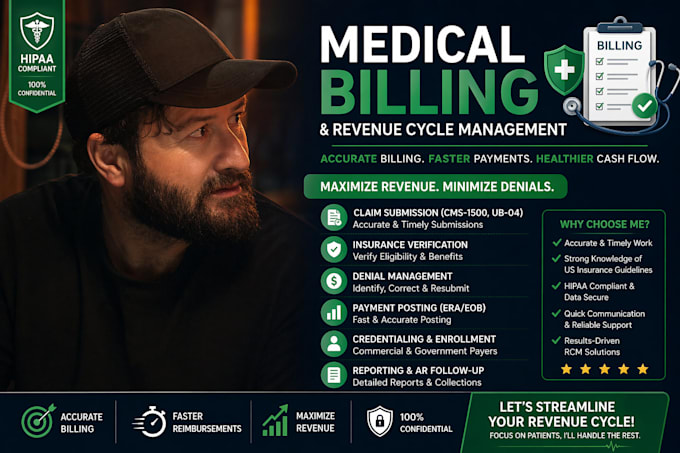 be your medical billing, coding and medical biller
