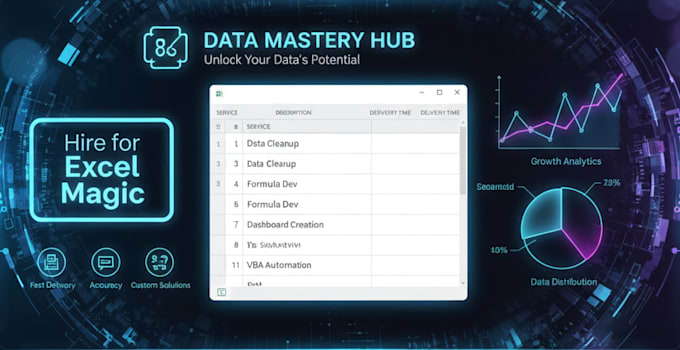 be your excel expert for data entry, cleaning, and formulas