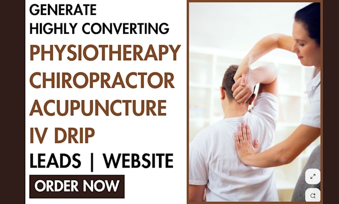 generate physiotherapy leads, chiropractor, acupuncture website