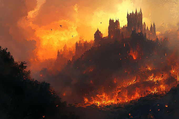 do fantasy background and landscape