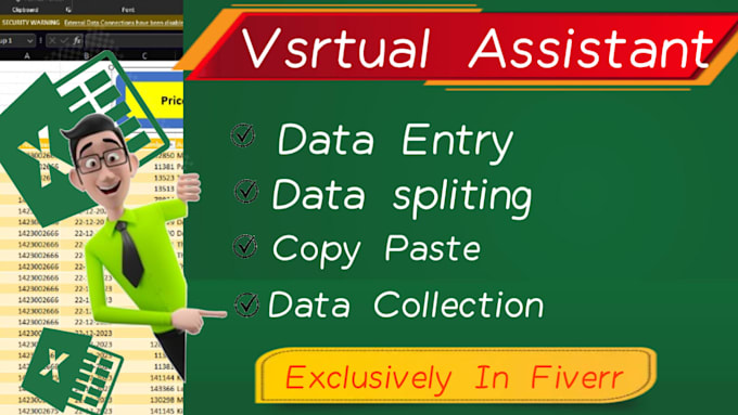 clean, format, merge, split excel data