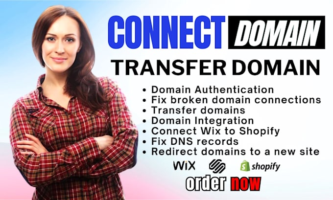 setup domain connect  transfer domain to your website