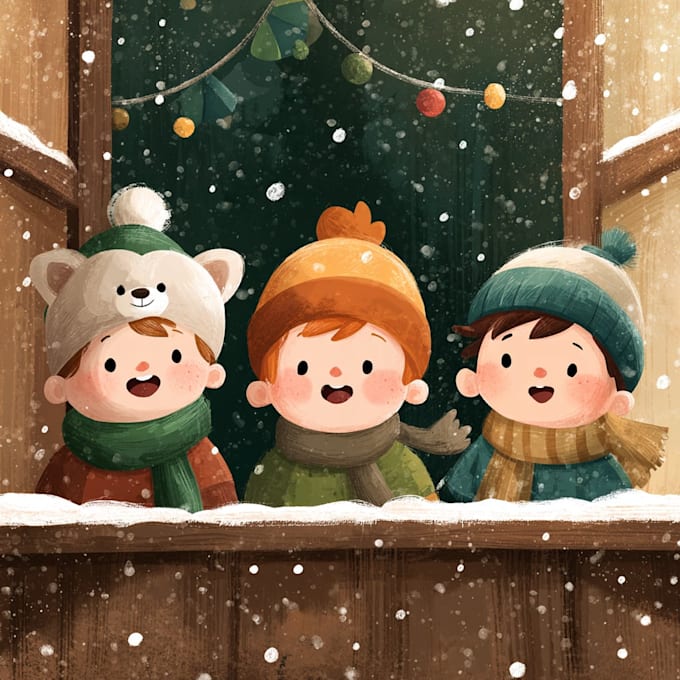 draw christmas cartoon caricature