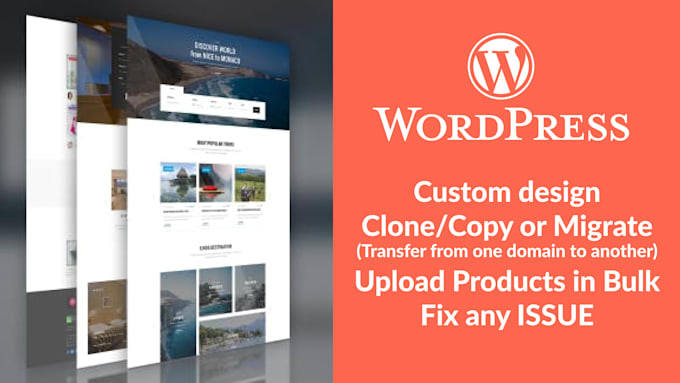 fix wordpress, woocommerce sites, redesign, duplicate, create, migrate