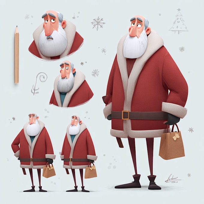 custom cute christmas character