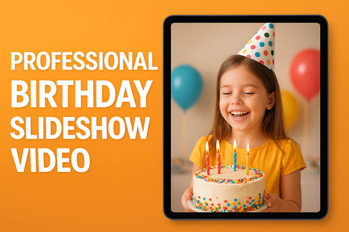 create a beautiful birthday slideshow with your photos