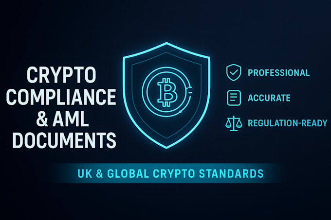write crypto compliance, aml copliance, cryptocurrency legal documents