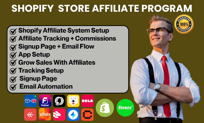 Setup shopify store affiliate program upromote goaffpro refersion ...