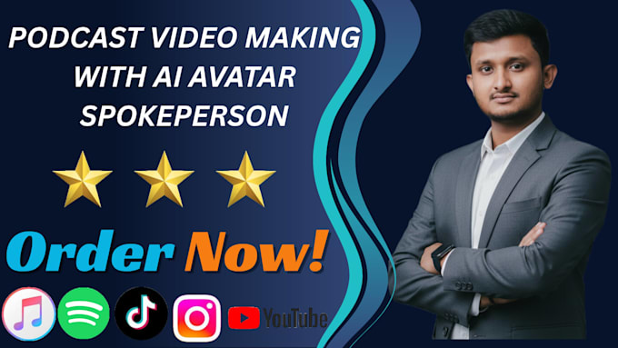 create ai avatar spokesperson podcast video