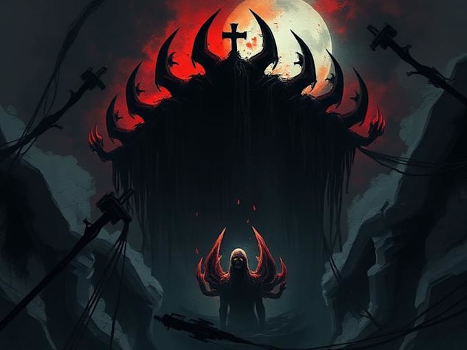 draw dark art illustration