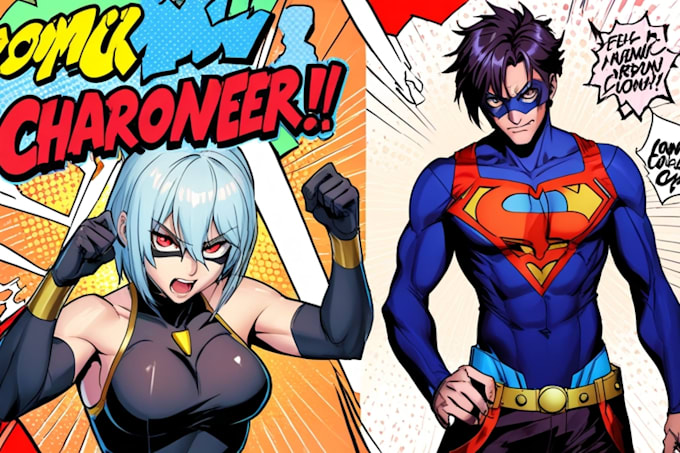 design characters and comic books