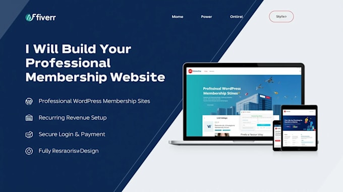 develop membership website or subscription website on wordpress
