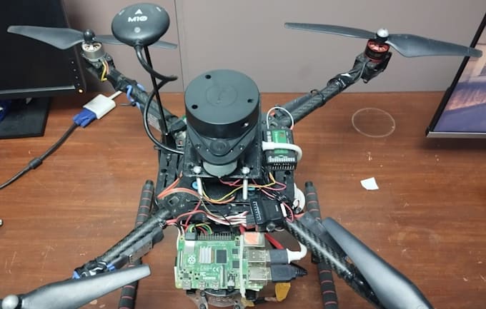 program drone using ai and integrate ros and gazebo