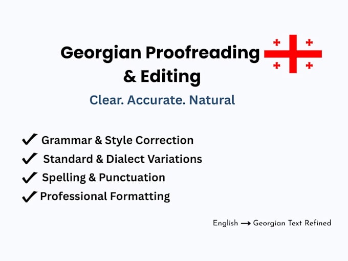 expertly edit and polish your georgian text