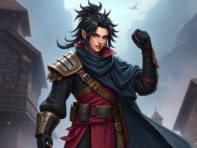 draw character concept art