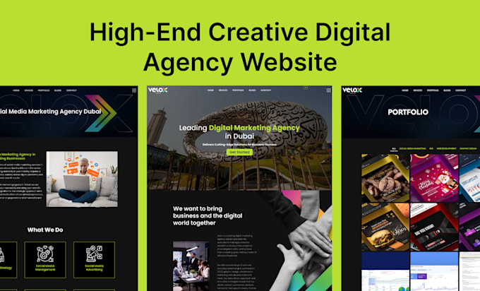develop a digital marketing agency or digital agency wordpress website