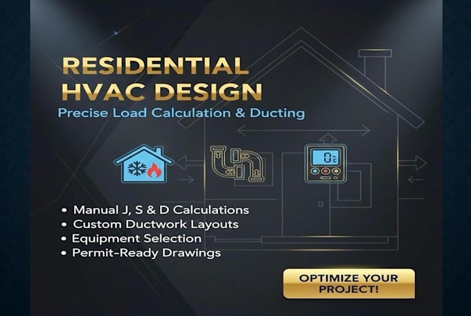 design residential hvac system and load calc