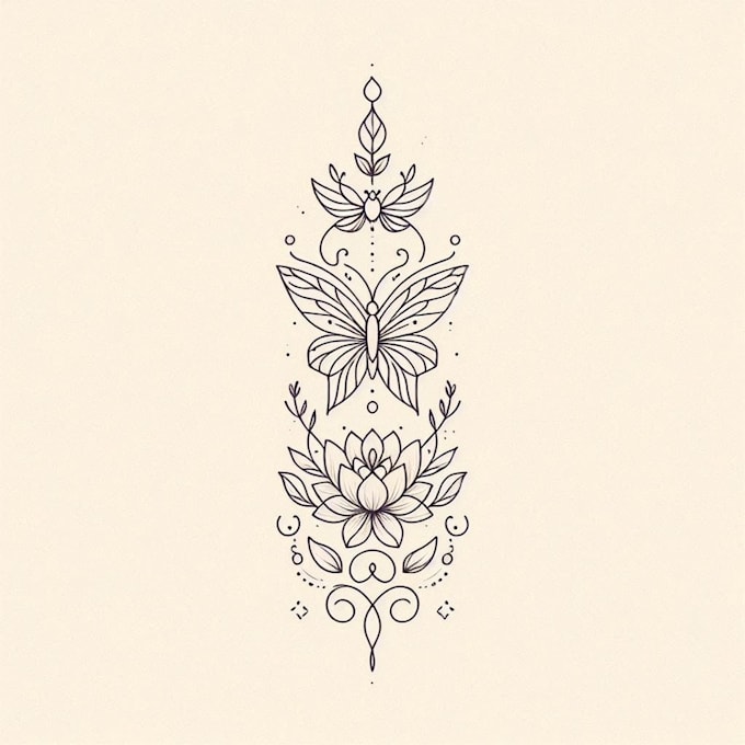 make minimal tattoo design
