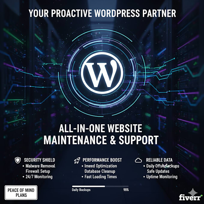maintain, update and optimize your website monthly