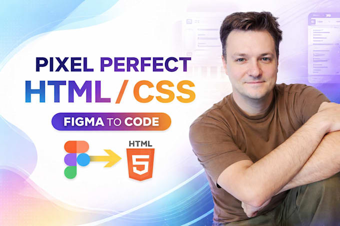 convert your figma to HTML CSS js pixel perfect mobile responsive