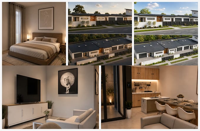 3d render, exterior design, interior design for 3d model via sketchup and revit