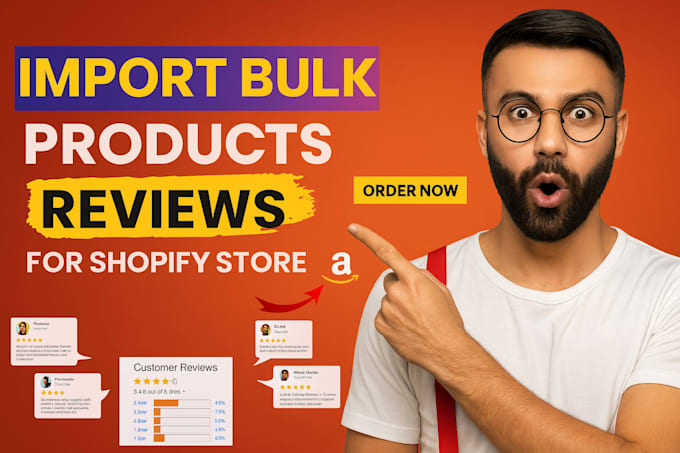 import bulk products review to shopify store