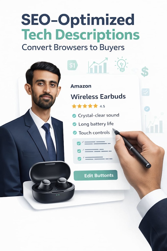 write amazon shopify website SEO product description listing