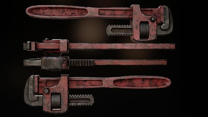 create 3d game props low poly  pbr ready
