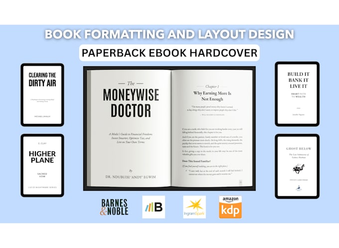 Format design and prepare your book for full publishing on kdp ingram ...