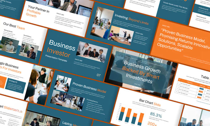 do startup pitch deck PPT, investor presentation powerpoint redesign