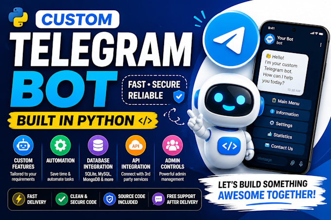 build a custom advanced telegram bot for cheap