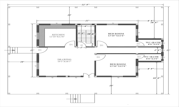 architect for professional 2d floor plan architectural floor plan house plans