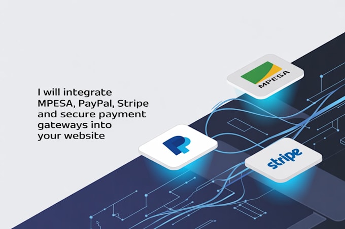 integrate mpesa, paypal, stripe secure payment gateways