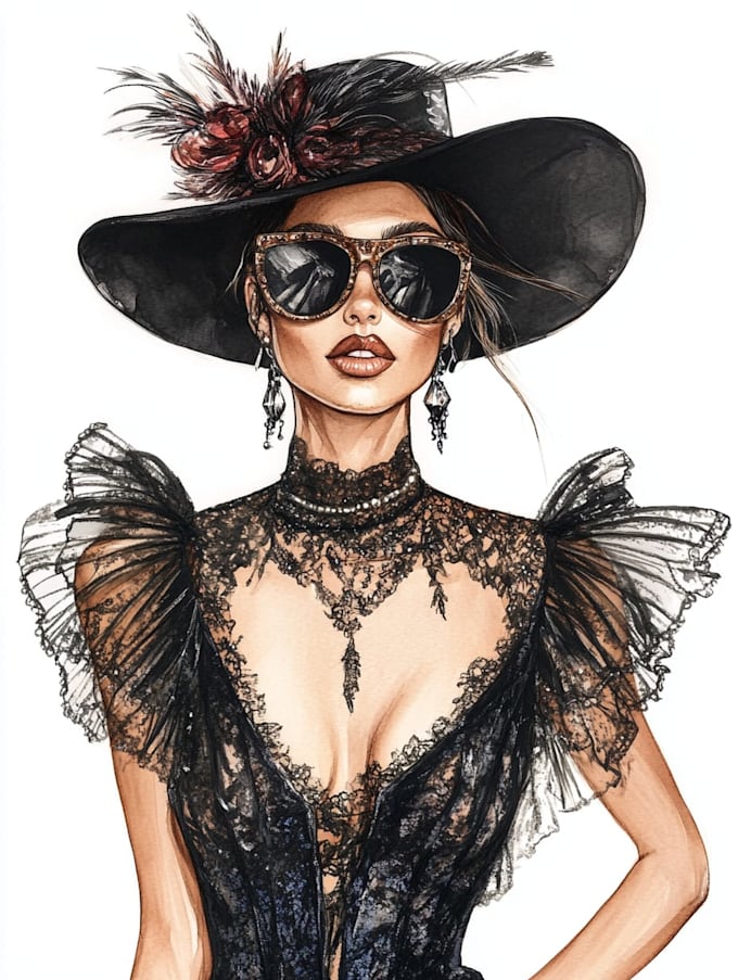 Draw a professional fashion illustration by Maximlianomars | Fiverr