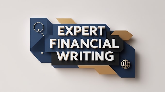 write finance blogs and articles for you
