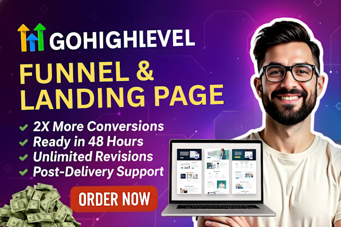 build gohighlevel funnel, gohighlevel landing page