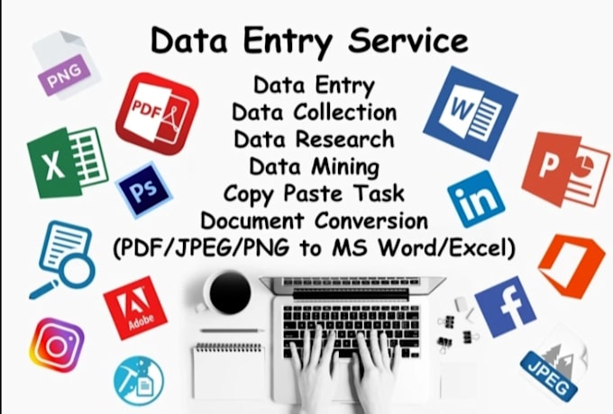 do copy paste, data entry and file conversion