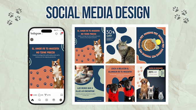 design creative custom social media posts for instagram
