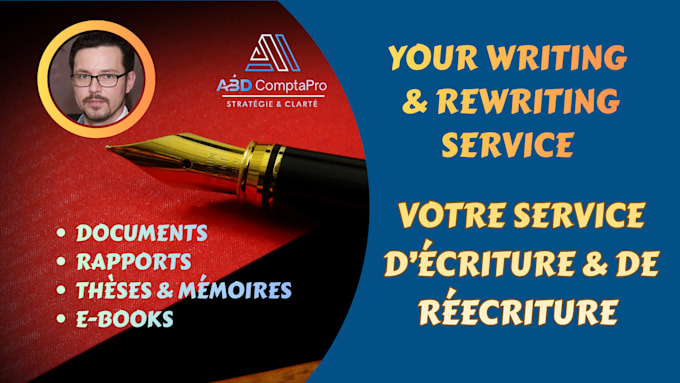 write or rewrite your french article, report, or ebook as an original document