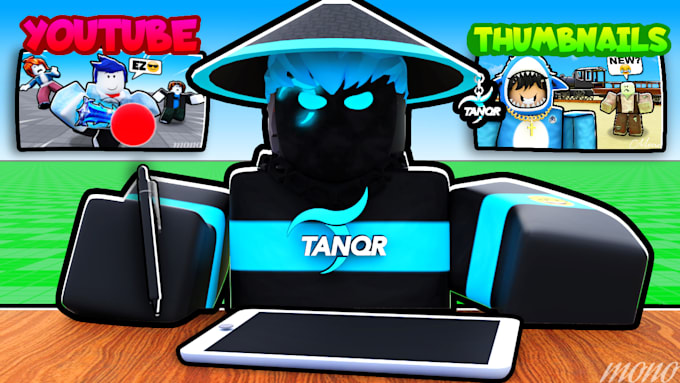 design professional roblox gfx thumbnails for youtube