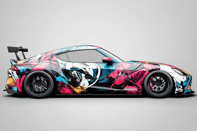 do clean and professional car wrap, vehicle wrap design