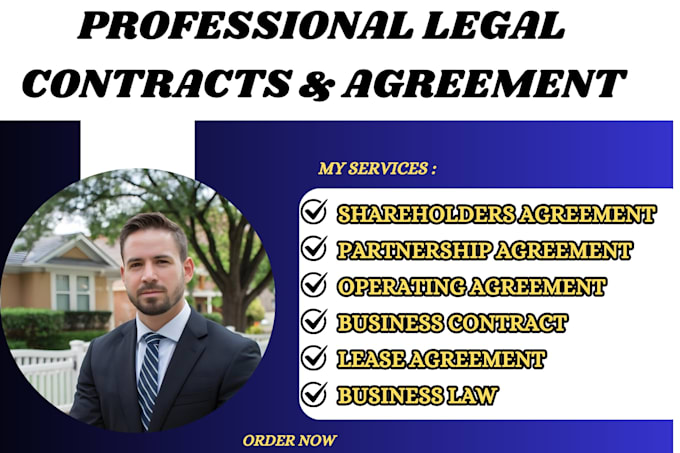 draft customized partnership and shareholder agreements for your business