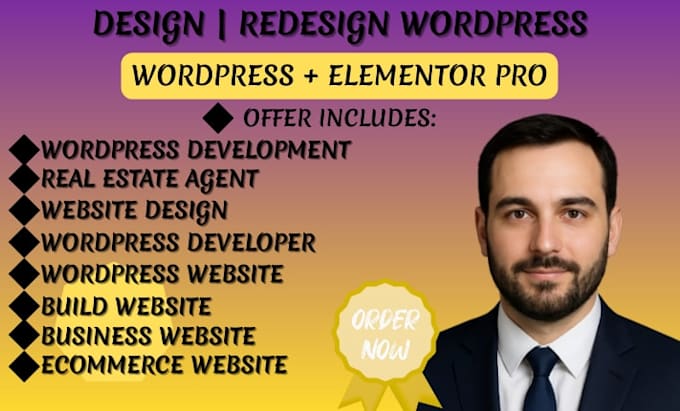 Design redesign wordpress website, website development as a full stack ...