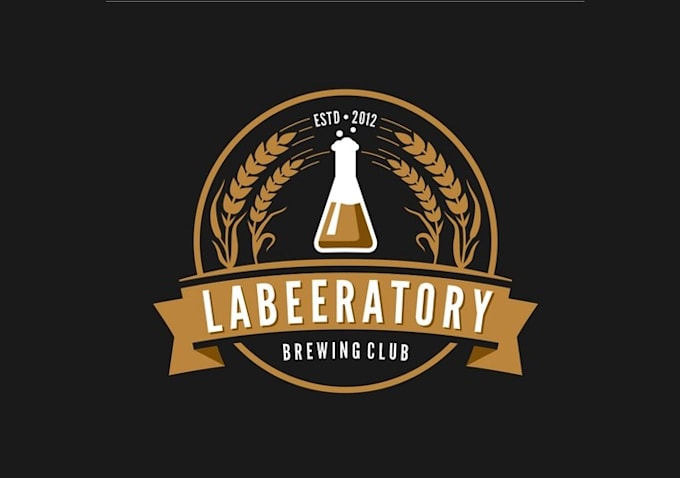 design fantastic awesome brew laboratory logo