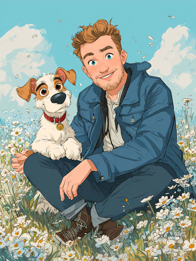 do an portrait into cartoon disney